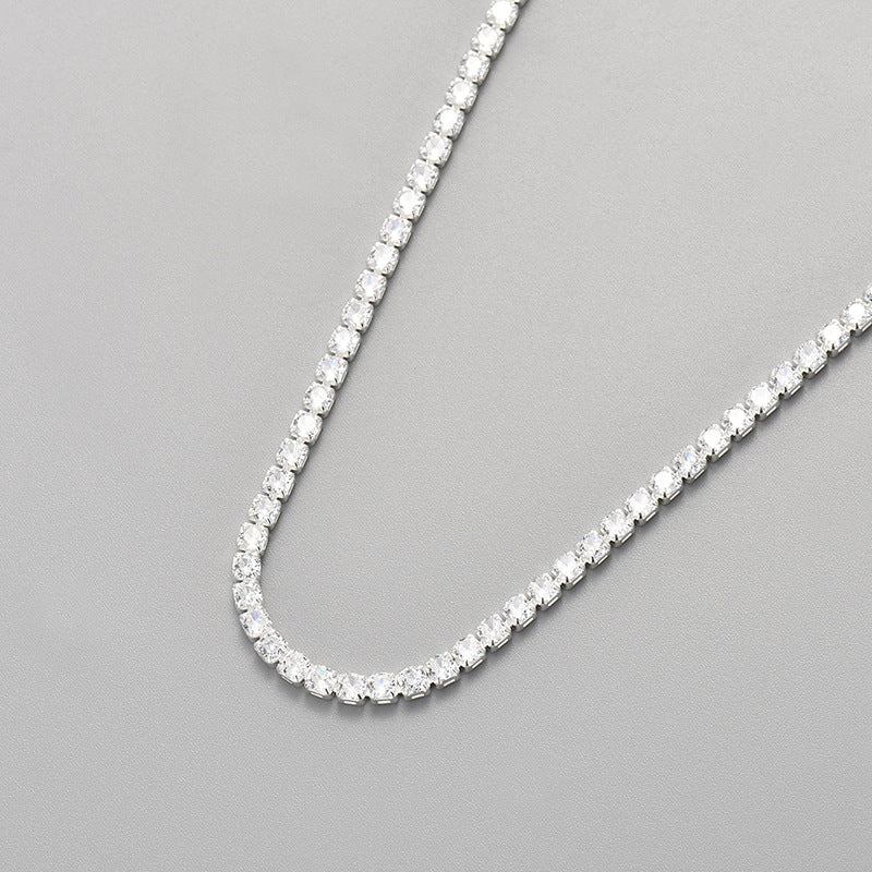 Geometric Rhinestone Necklace