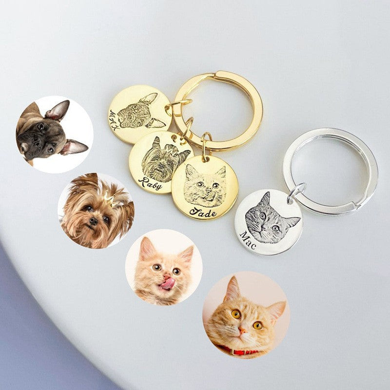 Pet Sketch Necklace/Keychain