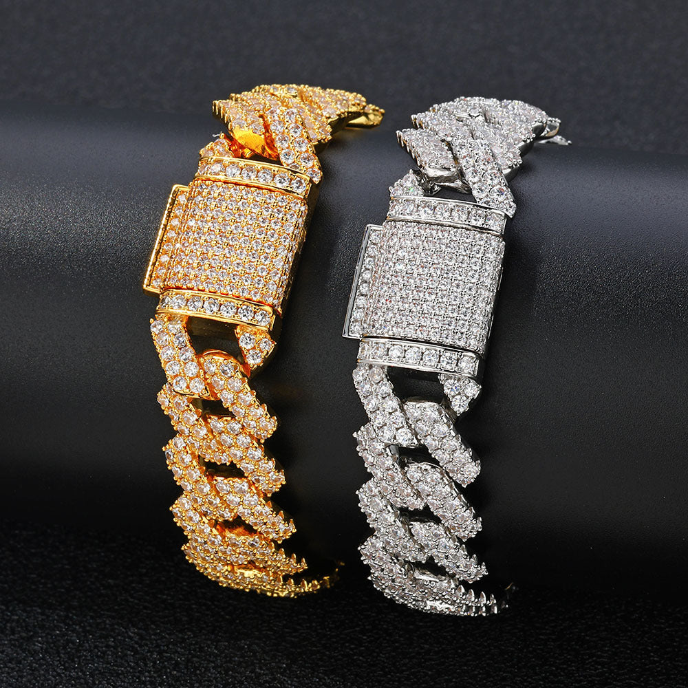 Diamond Cuban Chain Zircon Bracelet