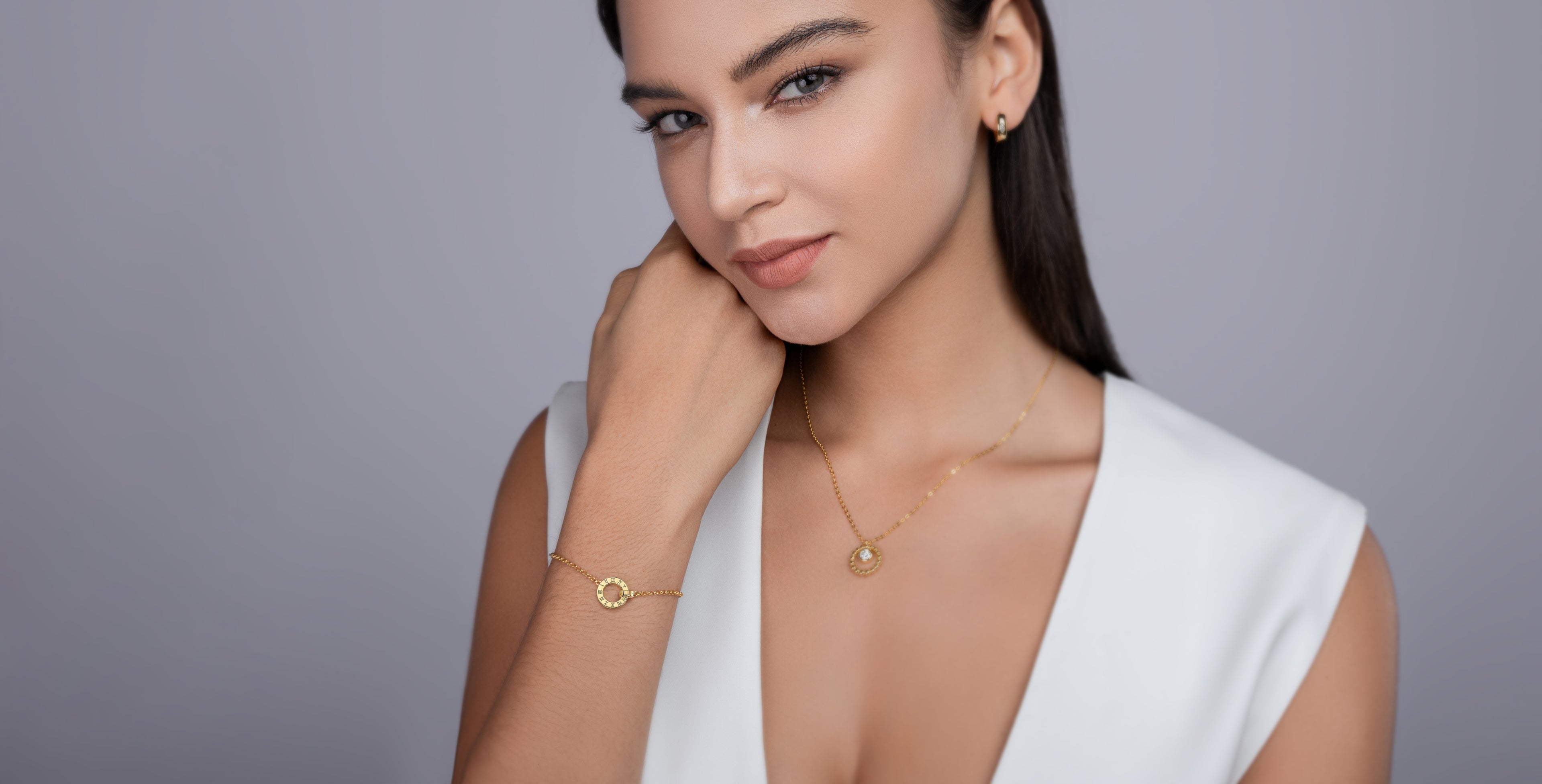Gold-Plated Moissanite Bracelet