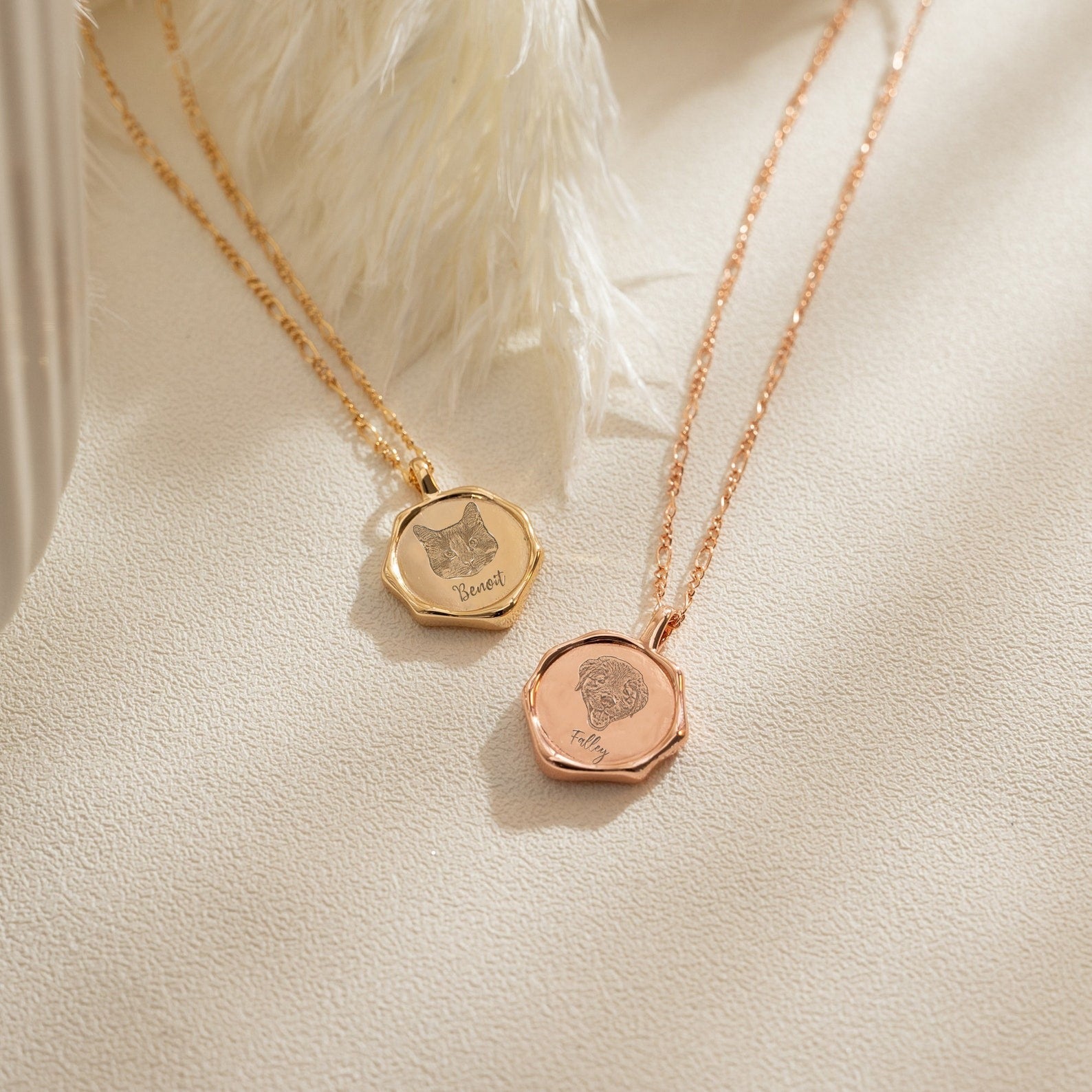 Engraved Pet Pendant Necklace