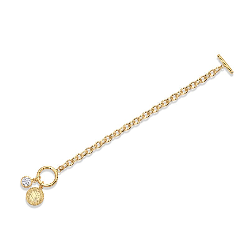 Gold-Plated 1-Carat Moissanite Bracelet