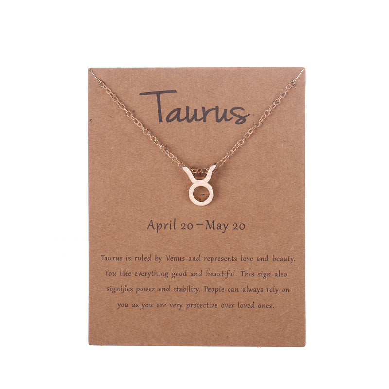 Zodiac Necklace with Card