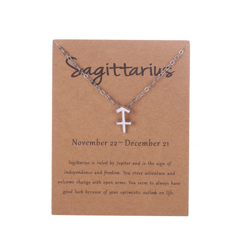 Zodiac Necklace with Card