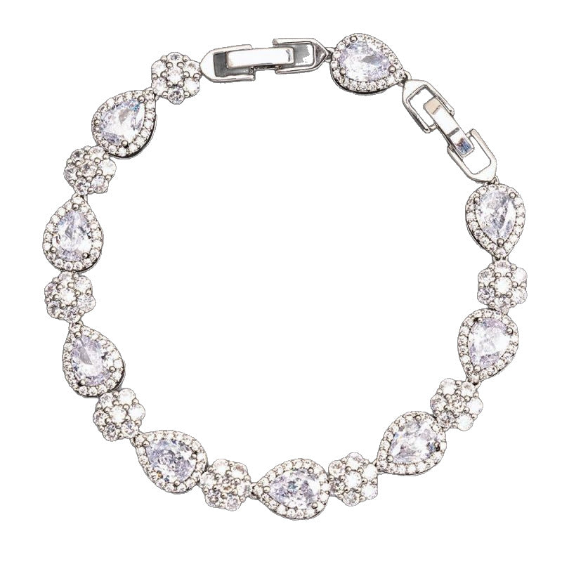 Geometric Pavé Zircon Bracelet