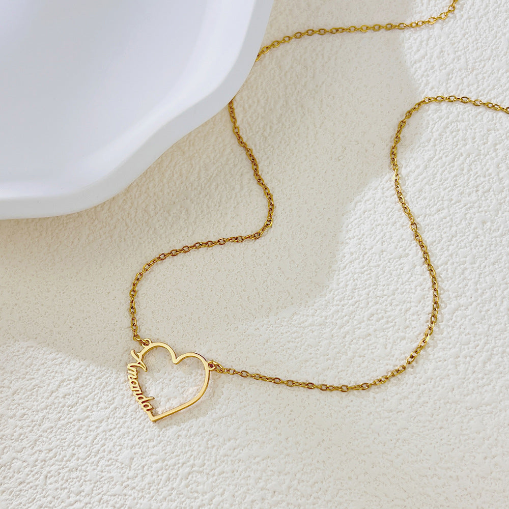 Custom Letter Name Necklace