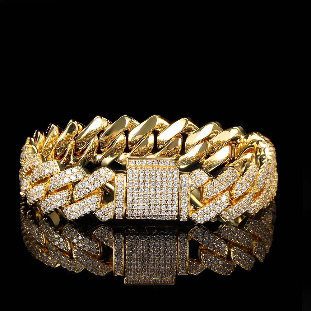 Diamond Cuban Chain Zircon Bracelet