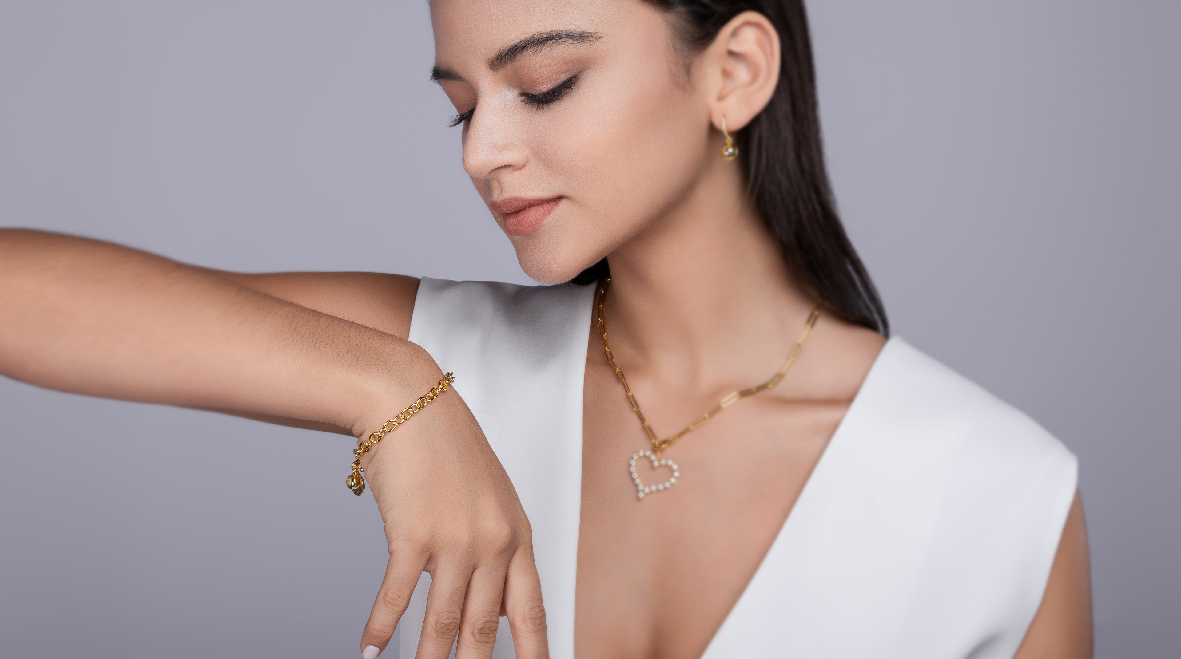 Gold-Plated 1-Carat Moissanite Bracelet