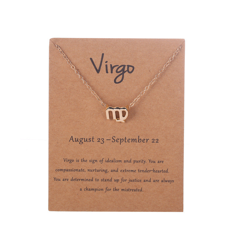 Zodiac Necklace with Card