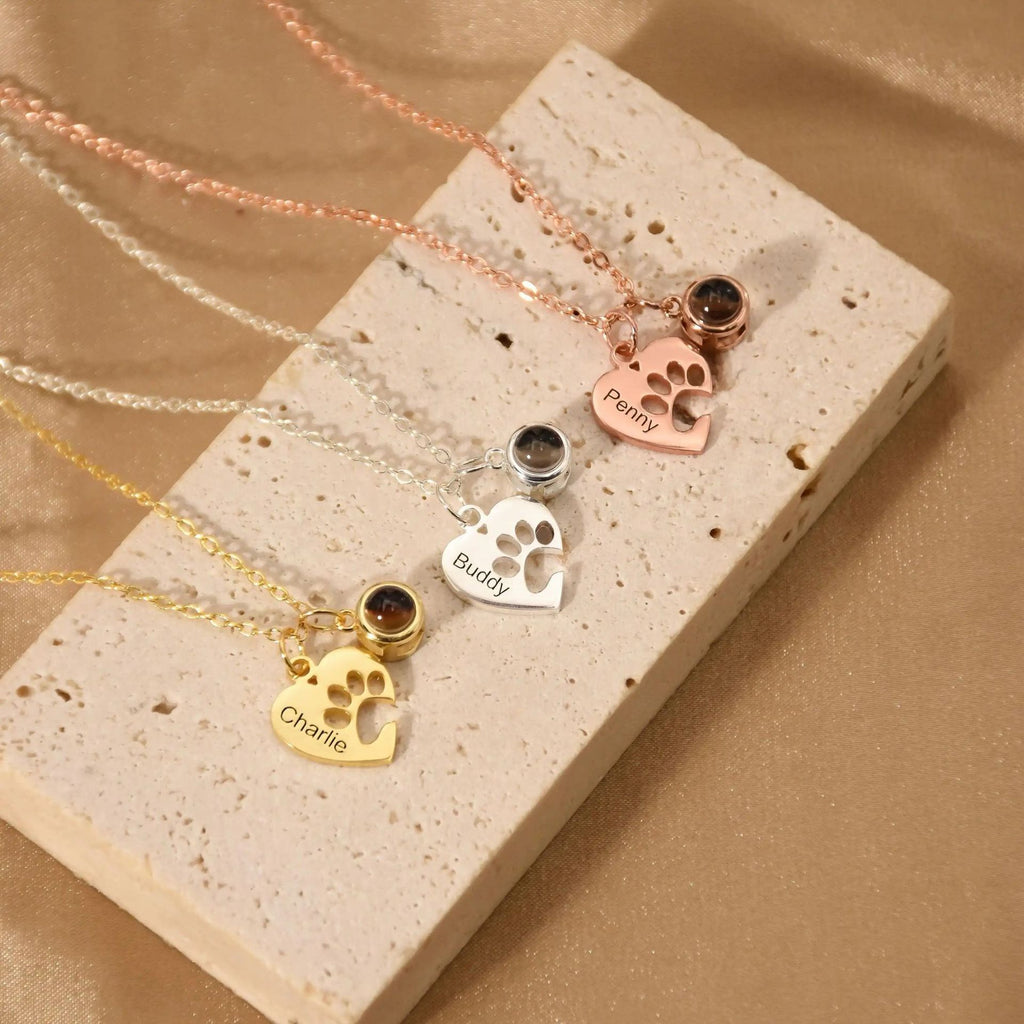 Heart Necklace with Projection