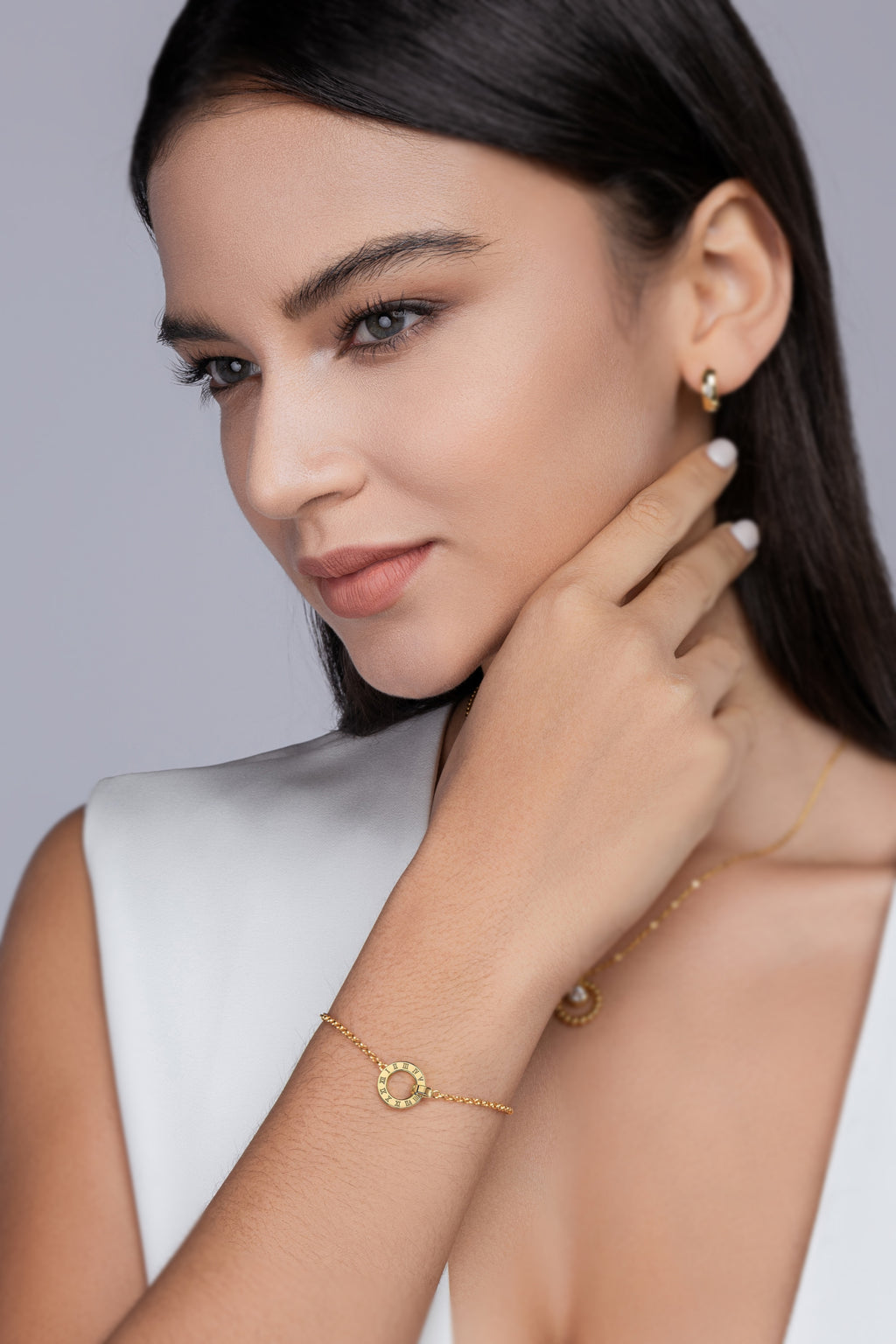Gold-Plated Moissanite Bracelet