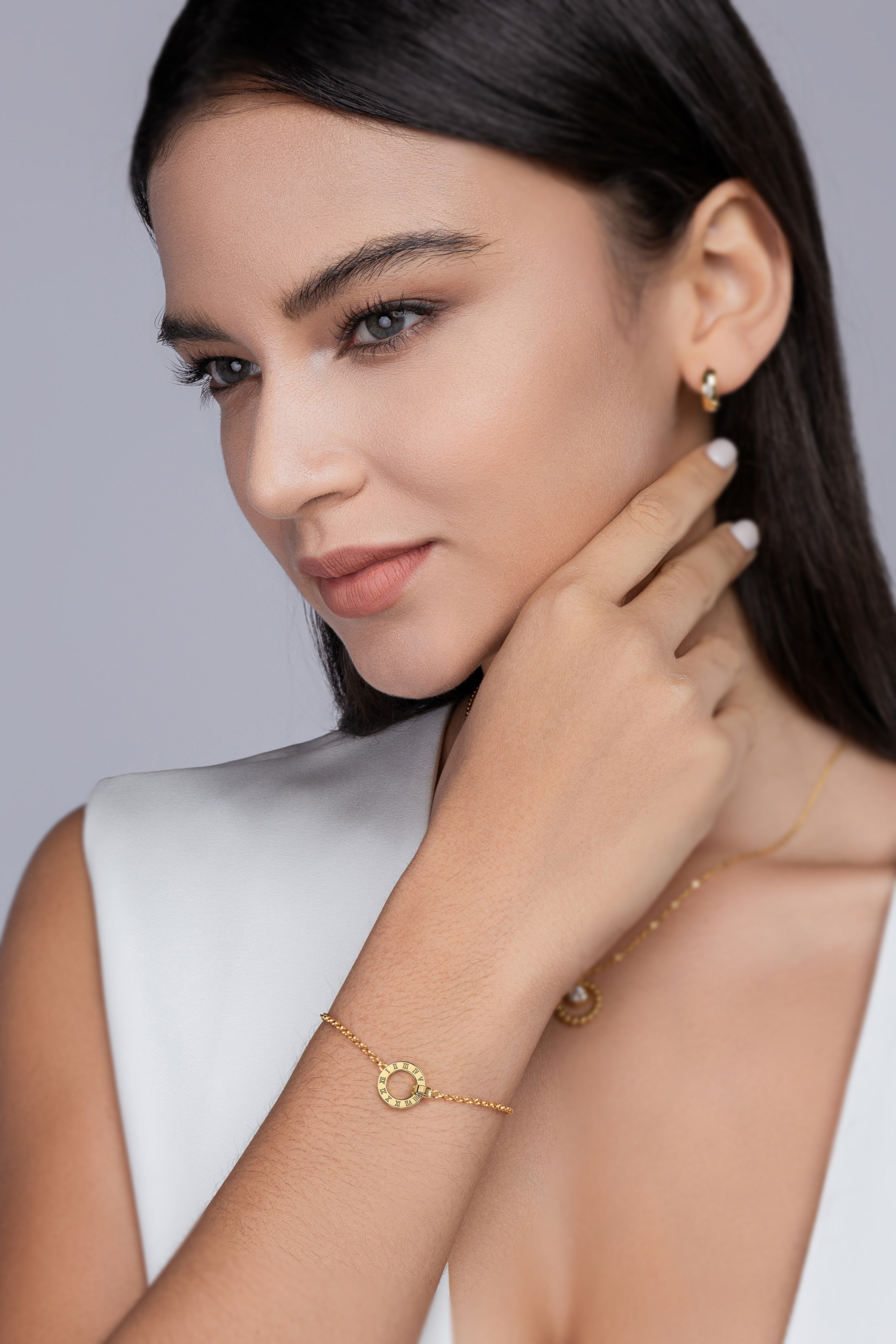 Gold-Plated Moissanite Bracelet