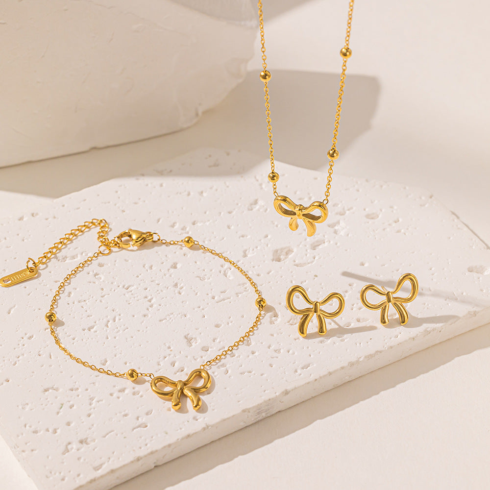Titanium Butterfly Bead Set