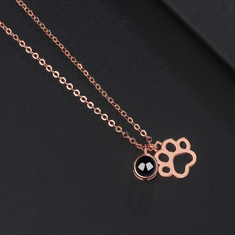 Paw Projection Necklace