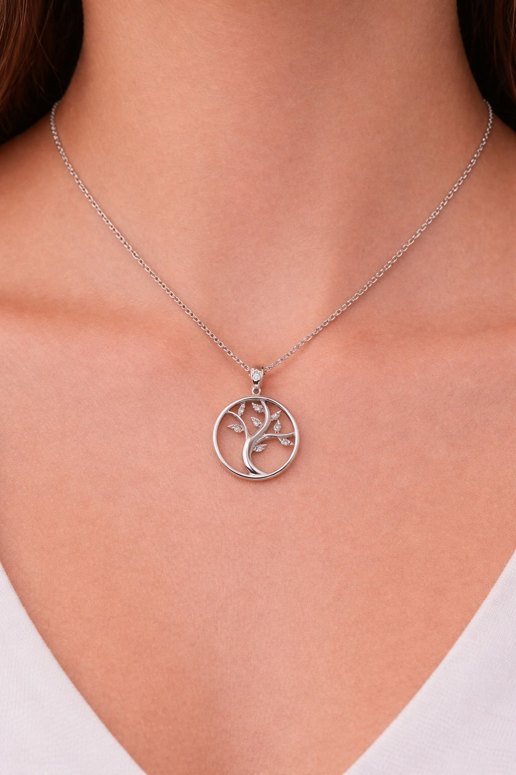 Swarovski 925 Silver Tree of Life Necklace