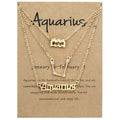 Zodiac Necklace Set with Diamond Accents