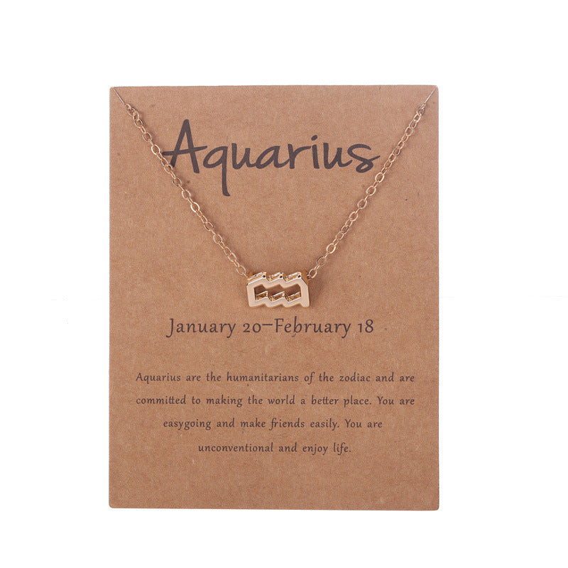 Zodiac Necklace with Card