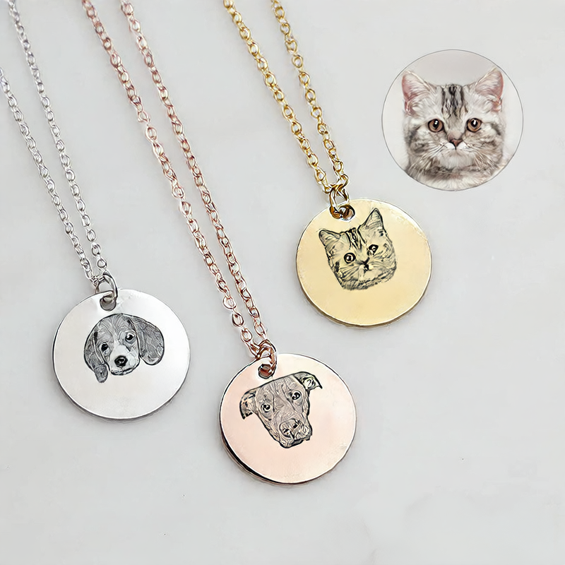 Pet Sketch Necklace/Keychain