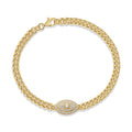 Gold-Plated Moissanite Bracelet (0.1 Carat)