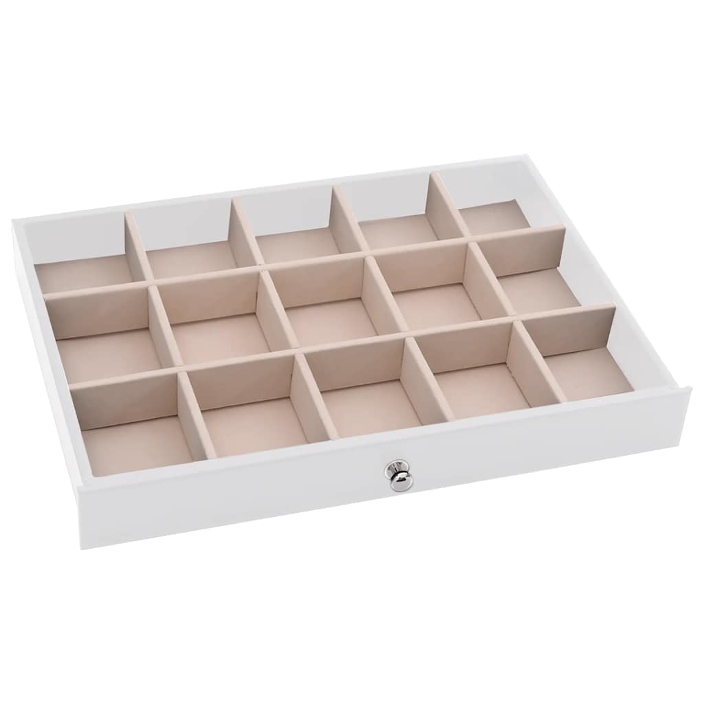 Luxury 10-Tier Jewelry Box with Watch Slots