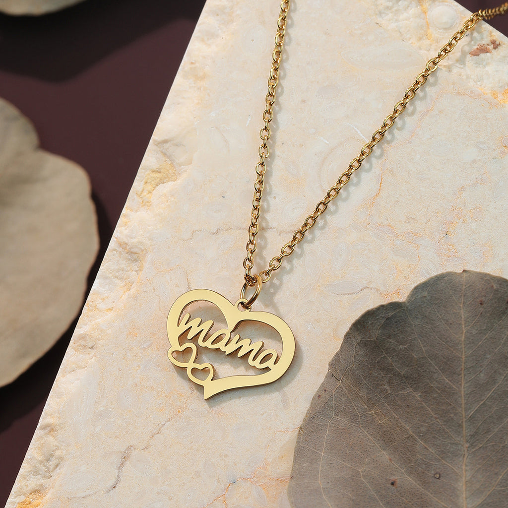 Hollow Heart Pendant Necklace