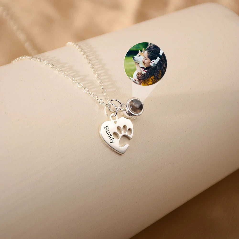 Heart Necklace with Projection