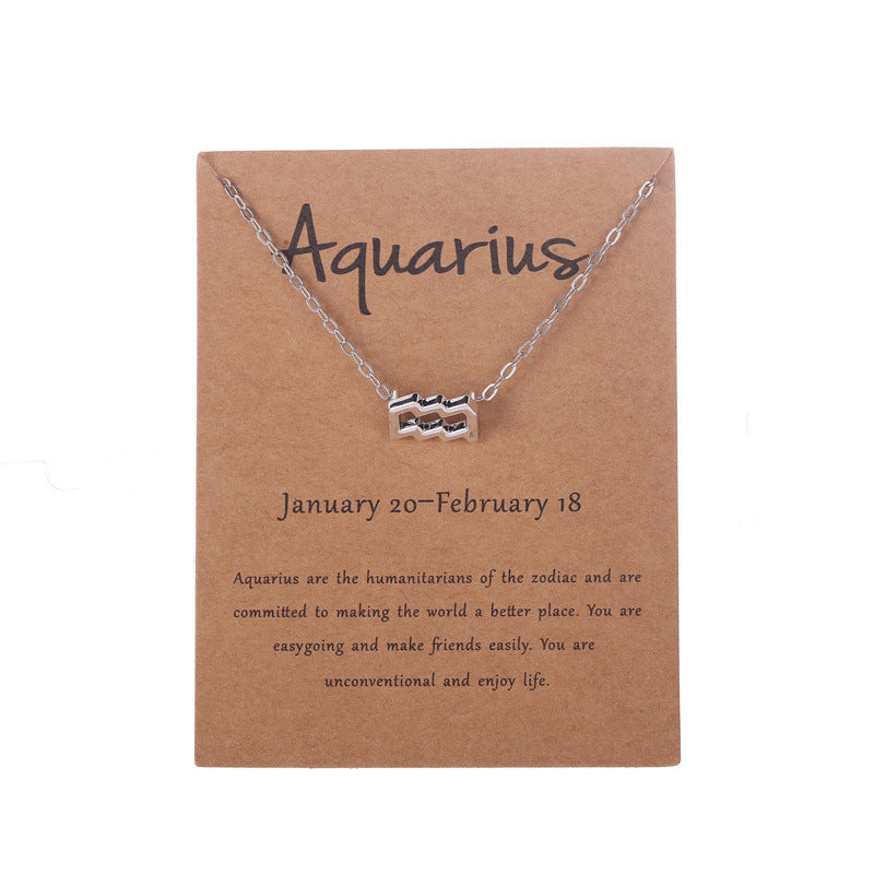 Zodiac Necklace with Card