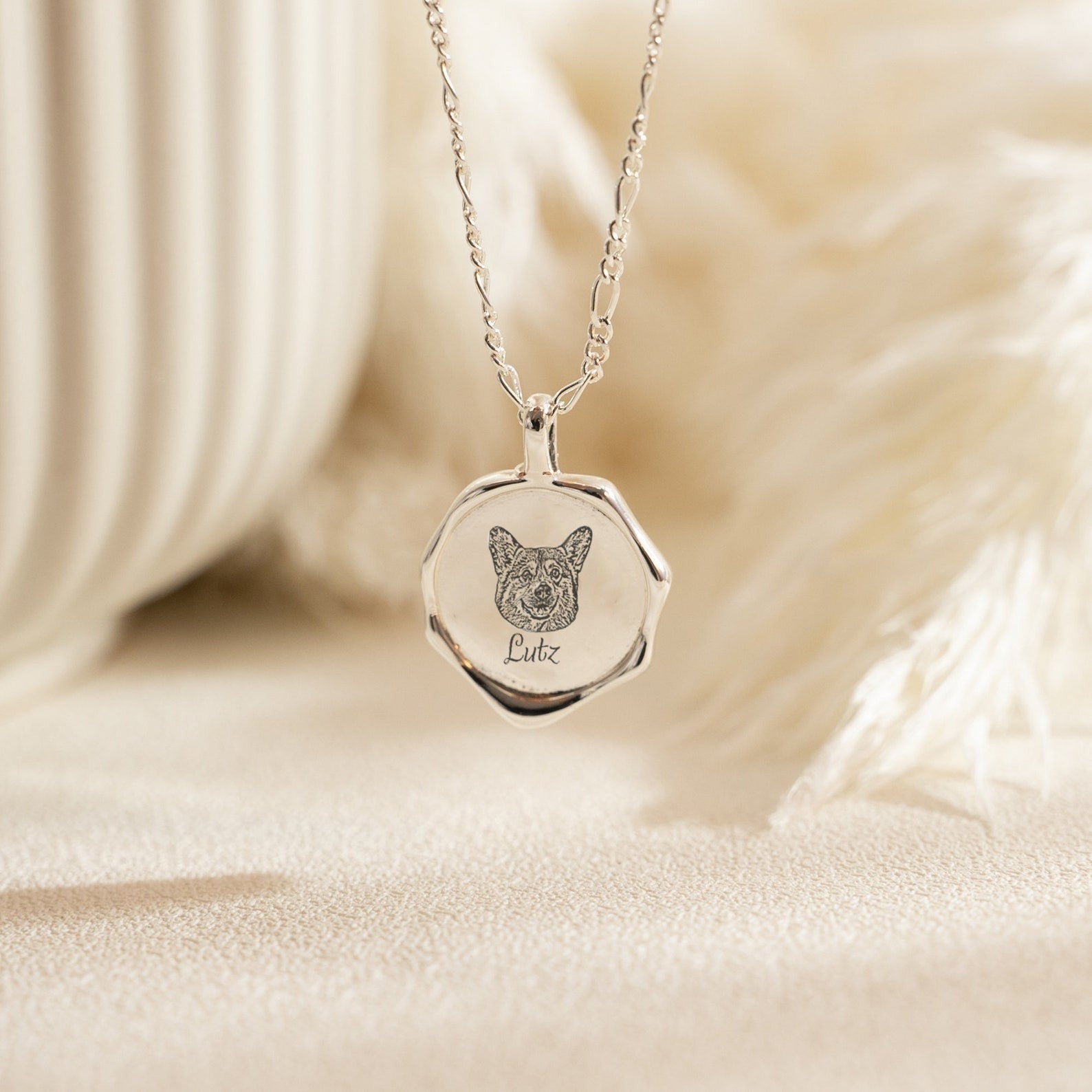 Engraved Pet Pendant Necklace