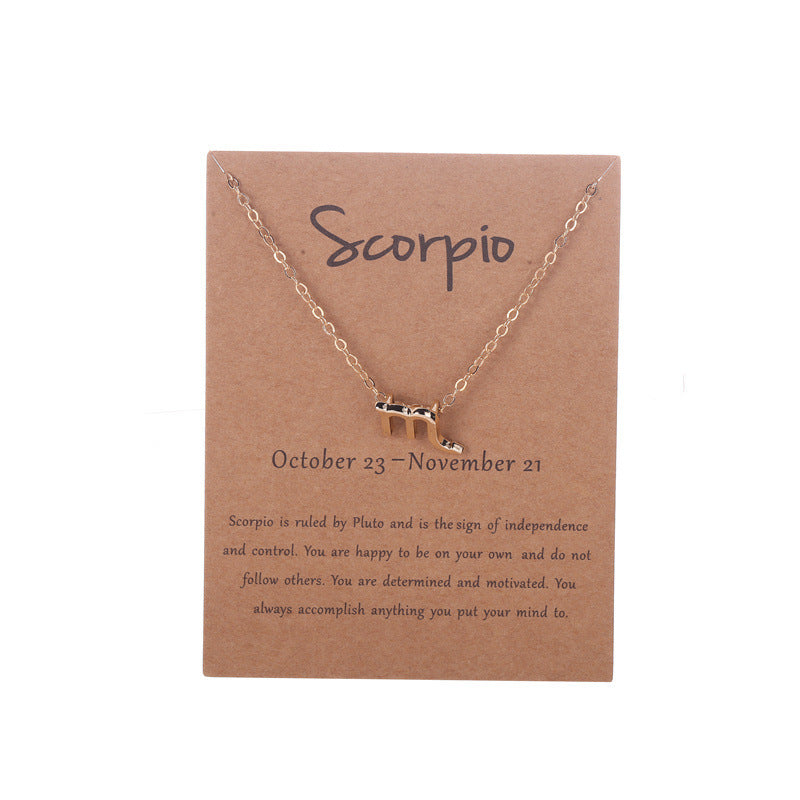 Zodiac Necklace with Card