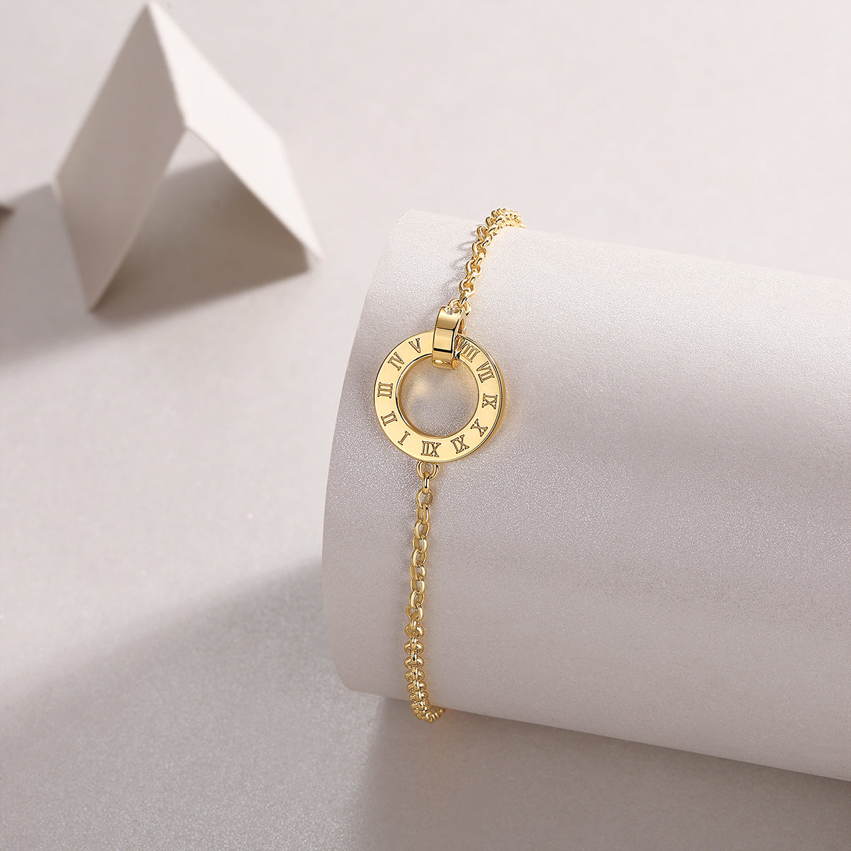 Gold-Plated Moissanite Bracelet