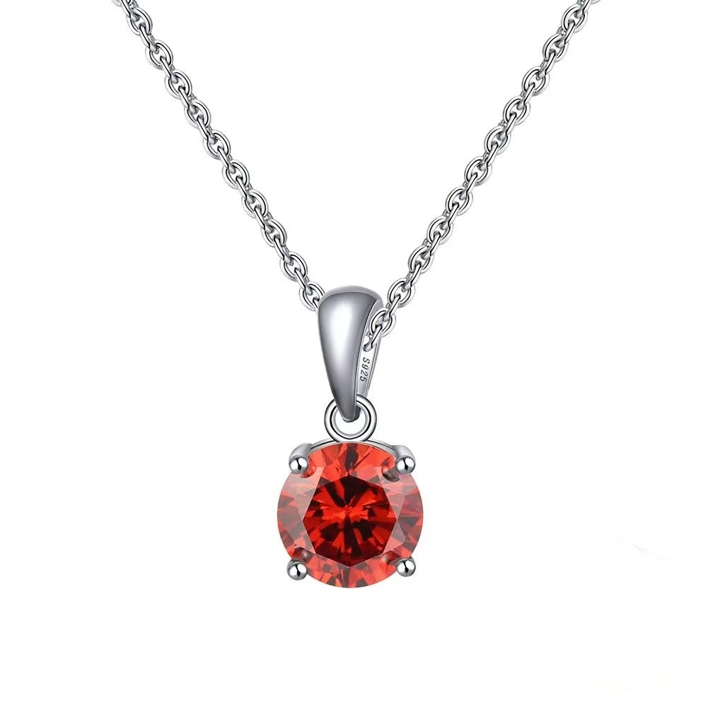 Moissanite Geometric Pendant Necklace