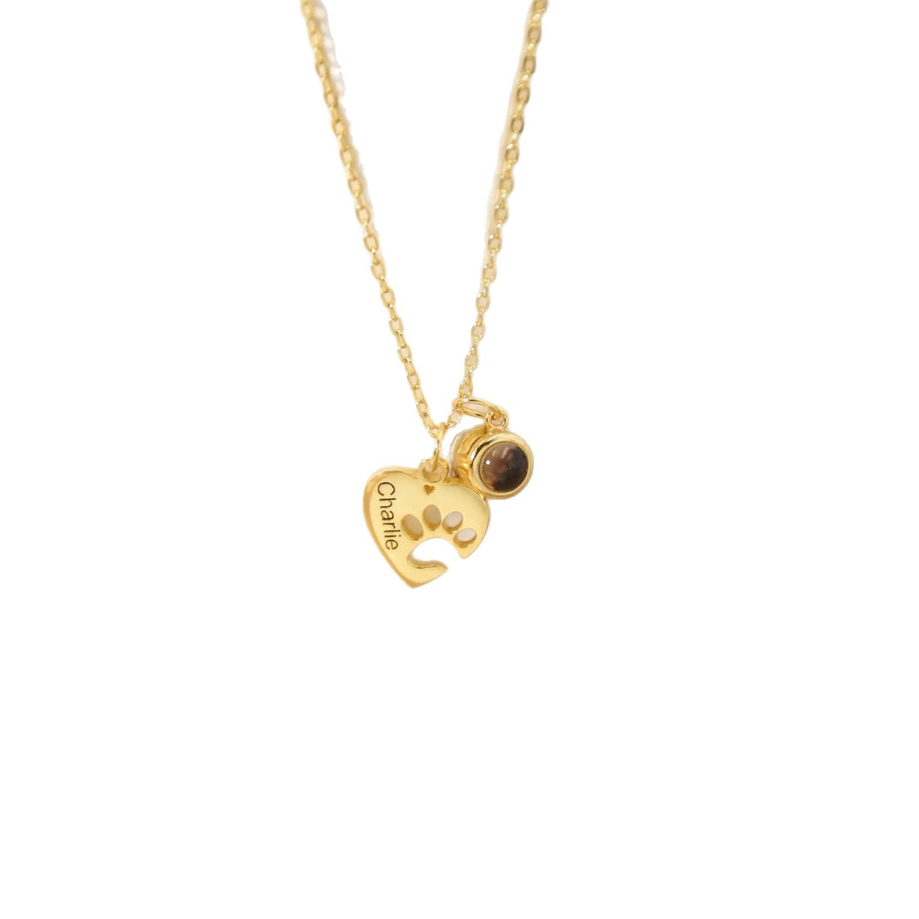 Heart Necklace with Projection