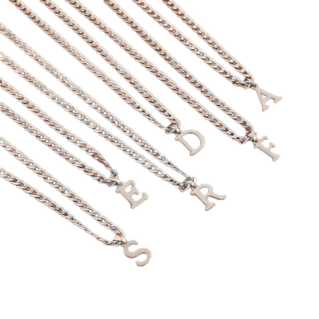 Alphabet Pendant Necklace