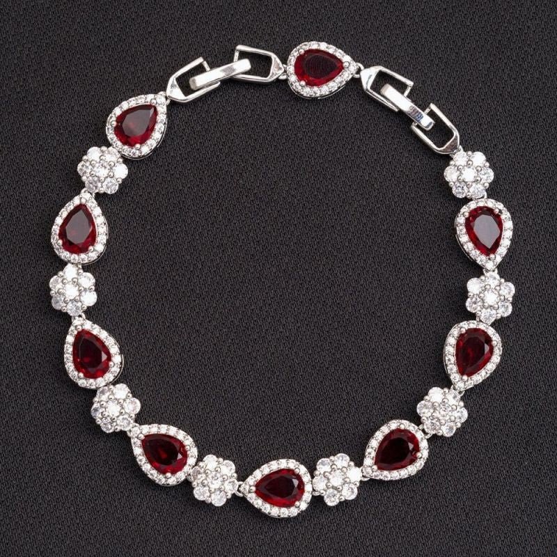 Geometric Pavé Zircon Bracelet