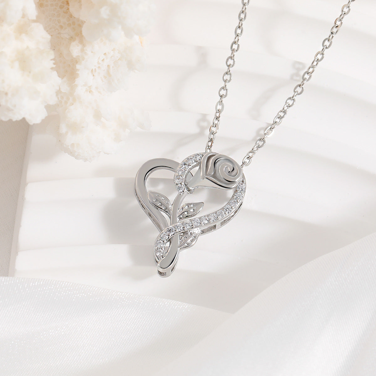 Rose Gold Heart Necklace