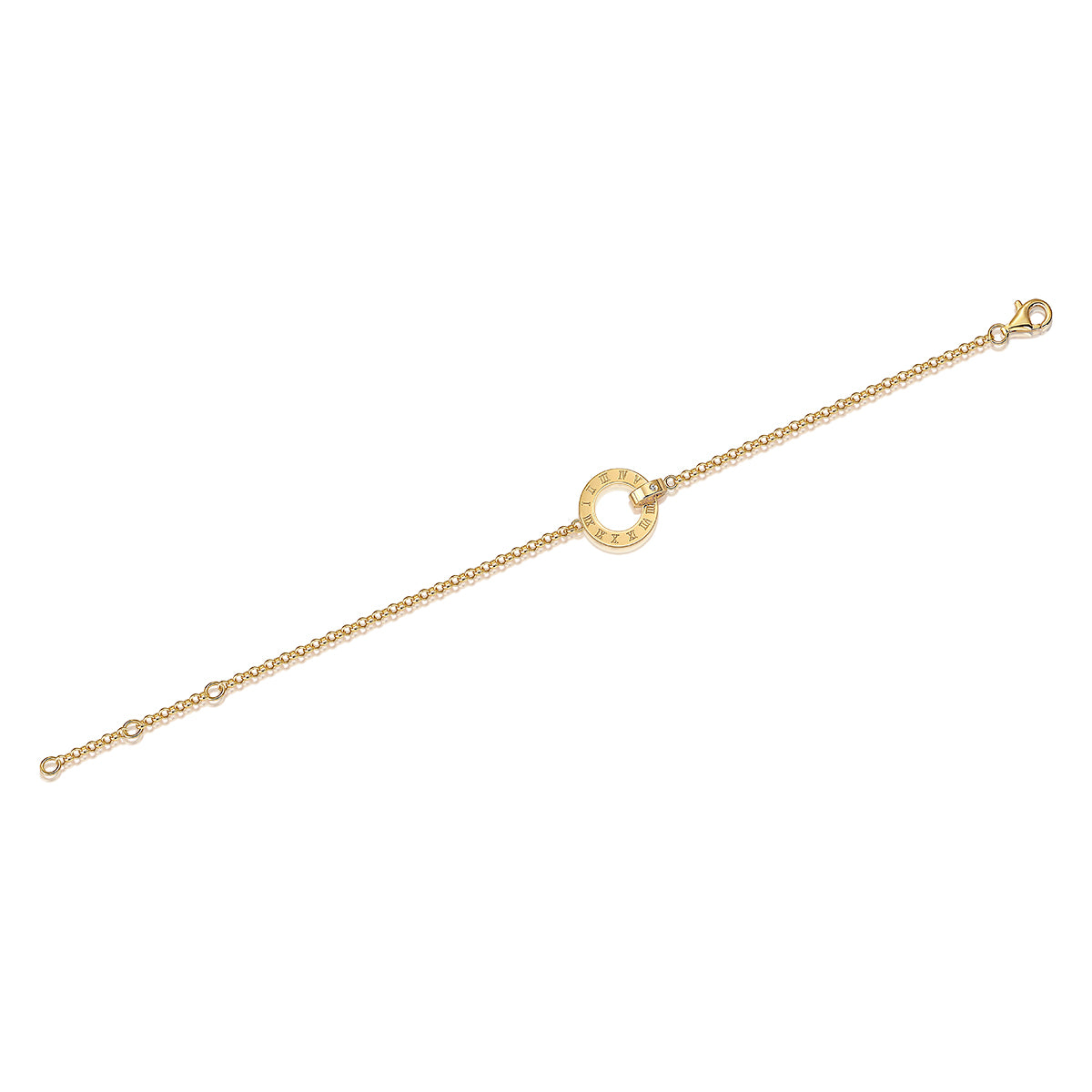 Gold-Plated Moissanite Bracelet