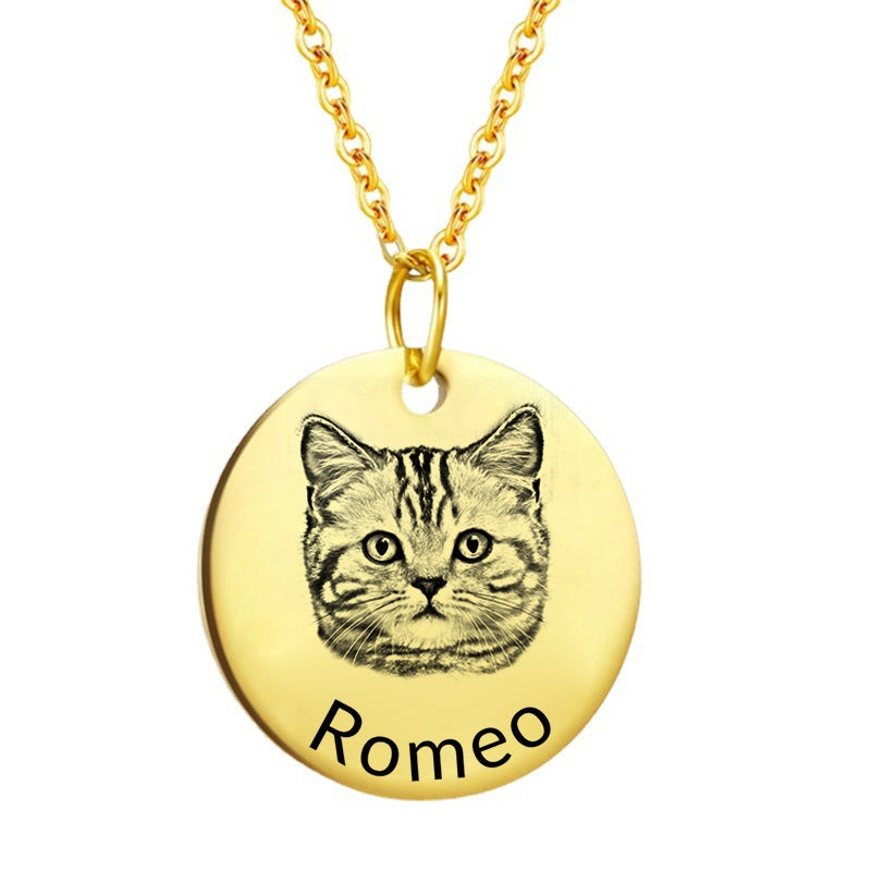 Pet Sketch Necklace/Keychain