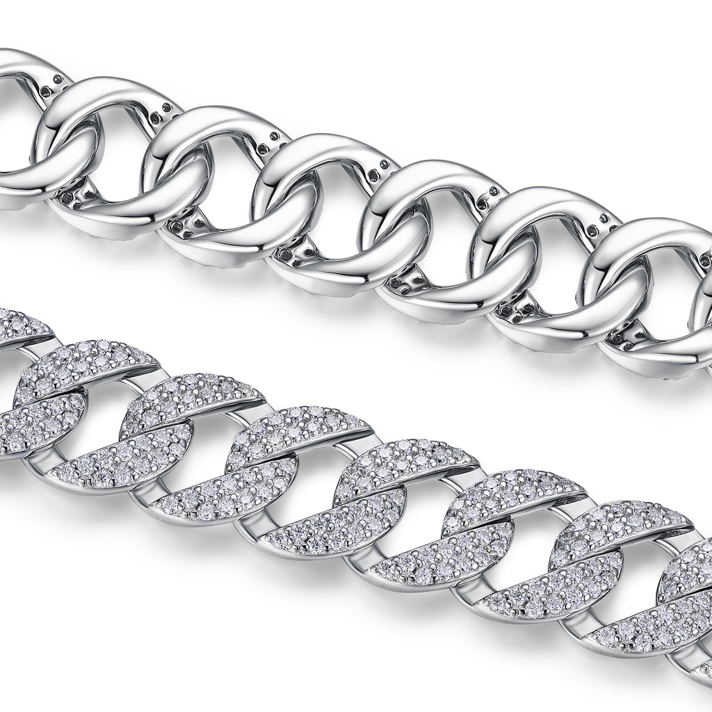 Platinum-Plated Moissanite Bracelet