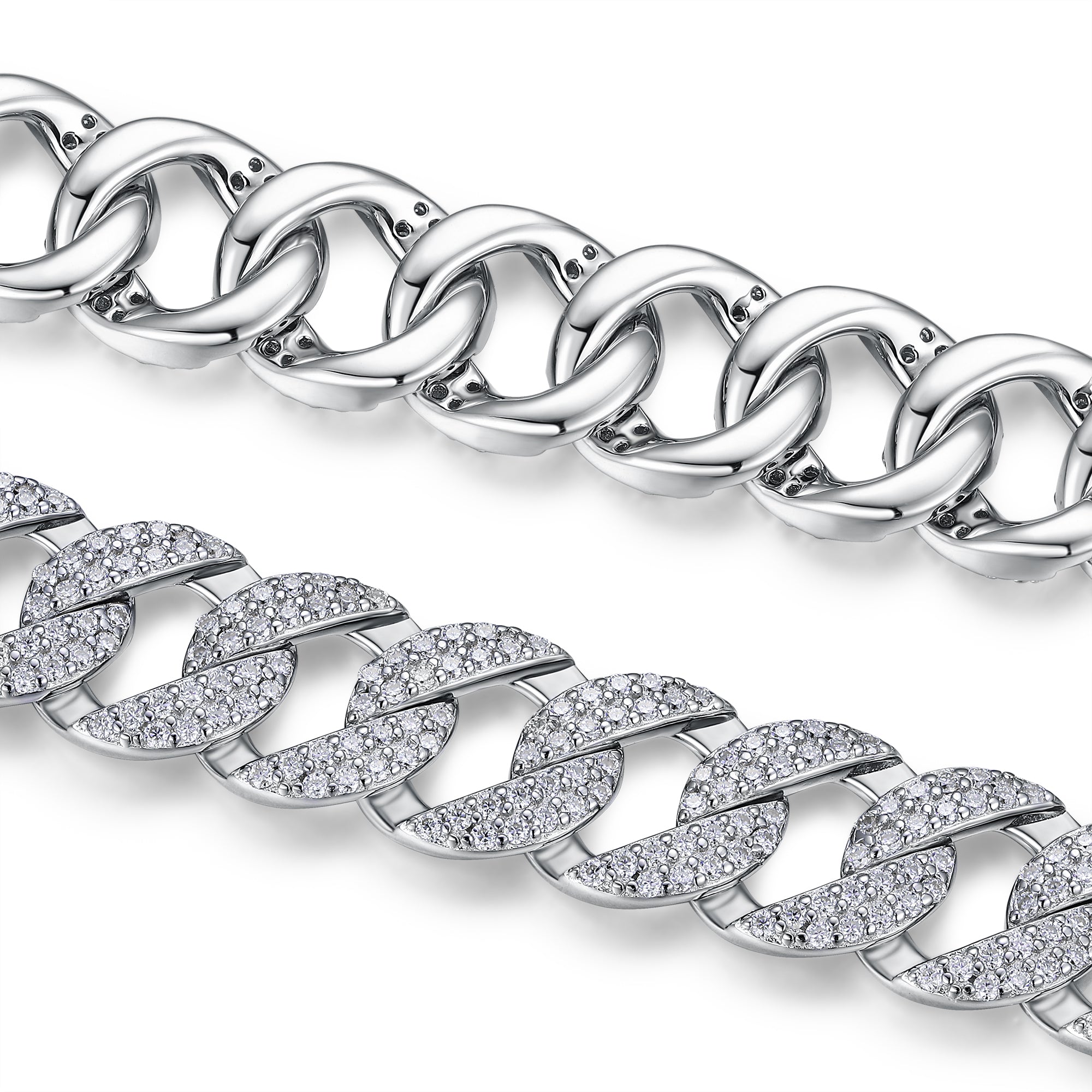 Platinum-Plated Moissanite Bracelet