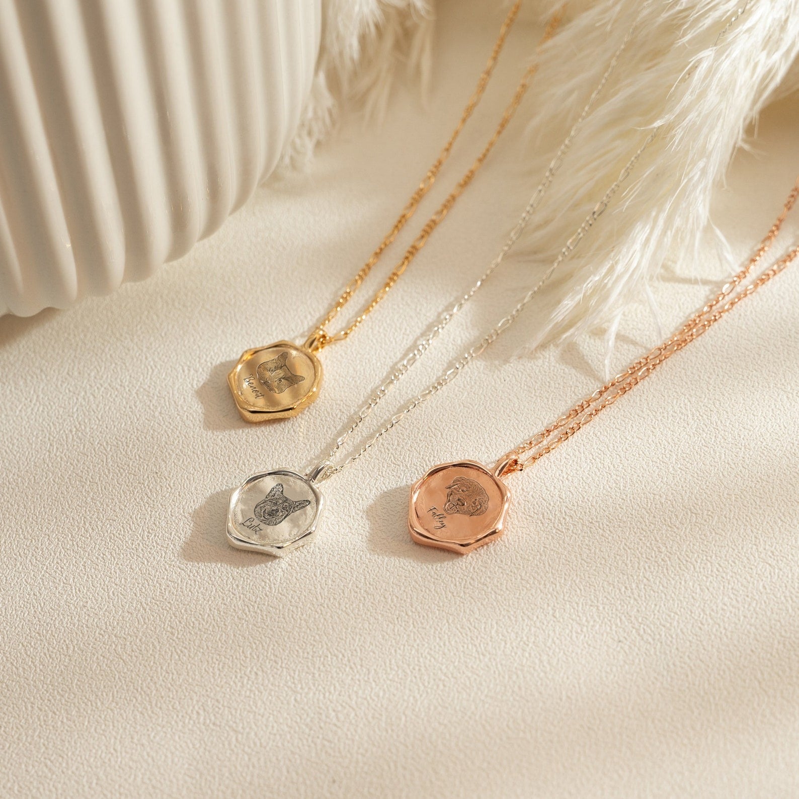 Engraved Pet Pendant Necklace