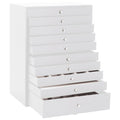 Luxury 10-Tier Jewelry Box with Watch Slots