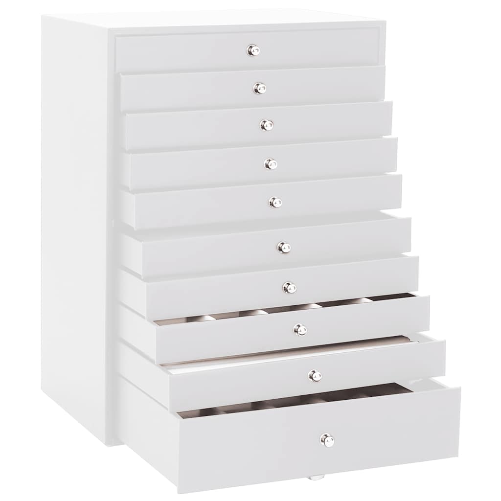 Luxury 10-Tier Jewelry Box with Watch Slots