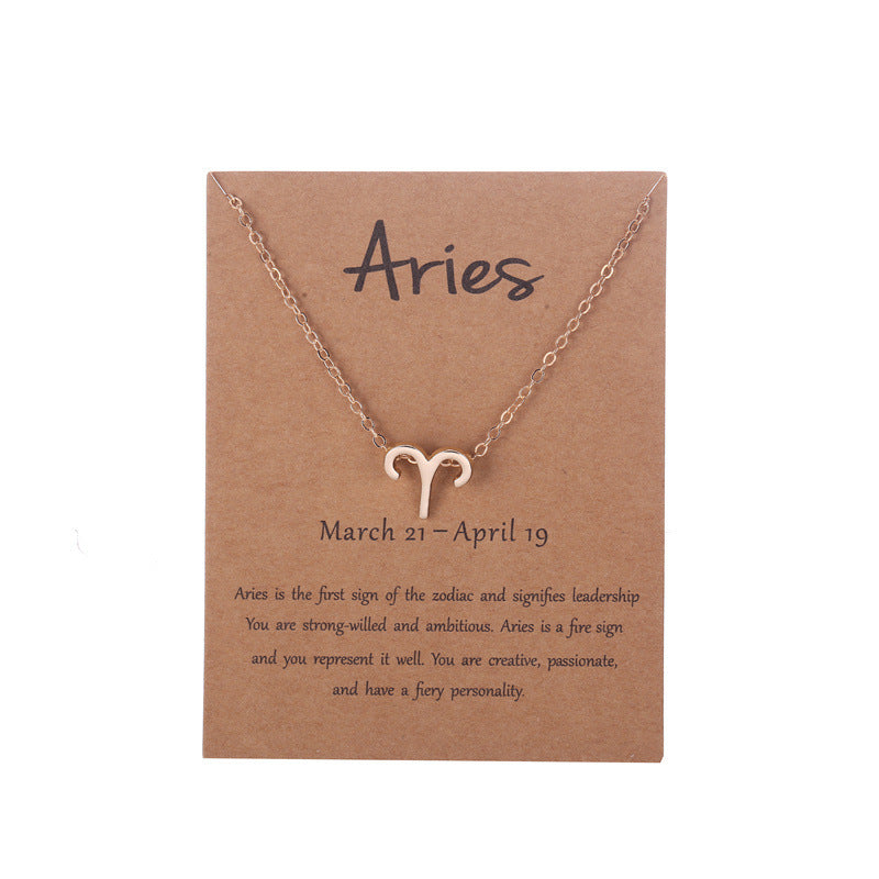 Zodiac Necklace with Card