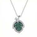 Elegant Green Leaf Necklace
