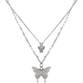 Double Butterfly Necklace