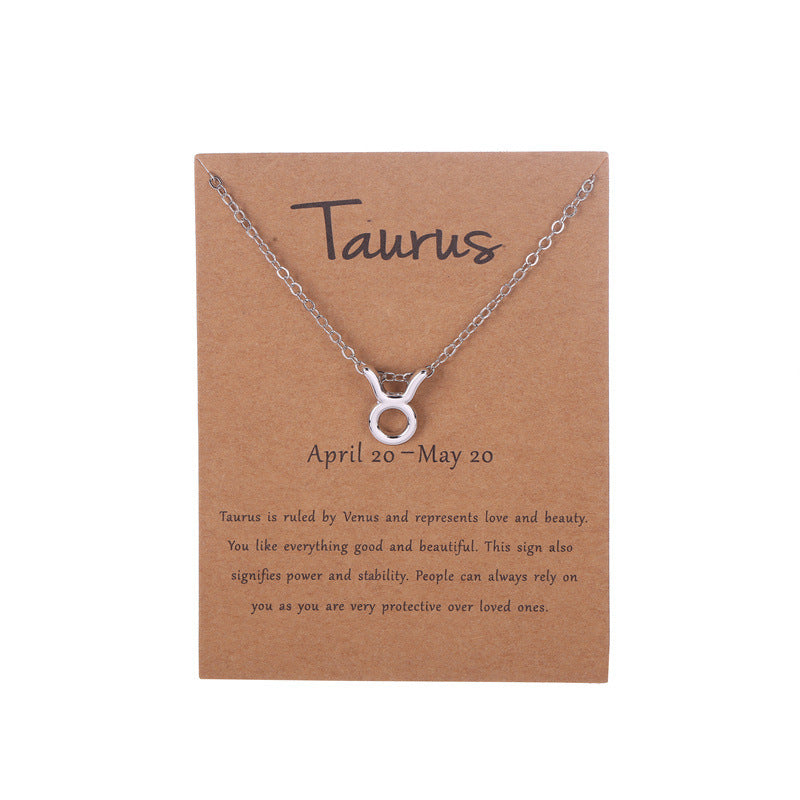 Zodiac Necklace with Card