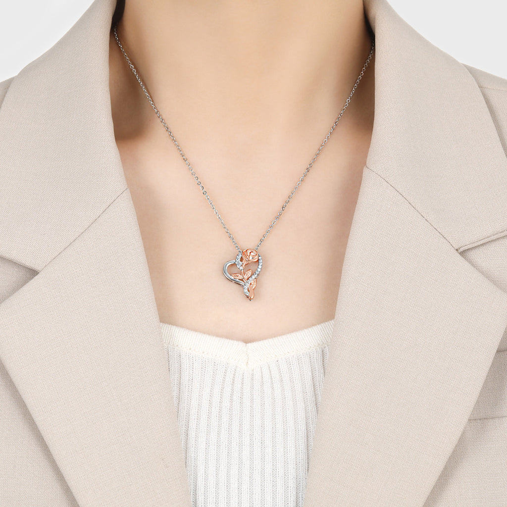 Rose Gold Heart Necklace