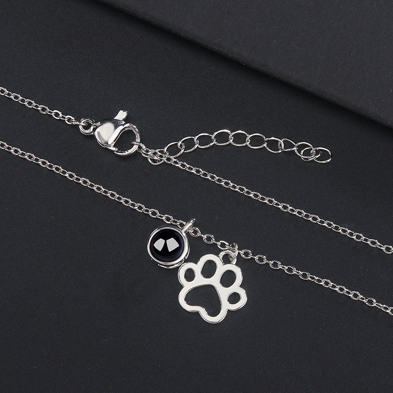 Paw Projection Necklace