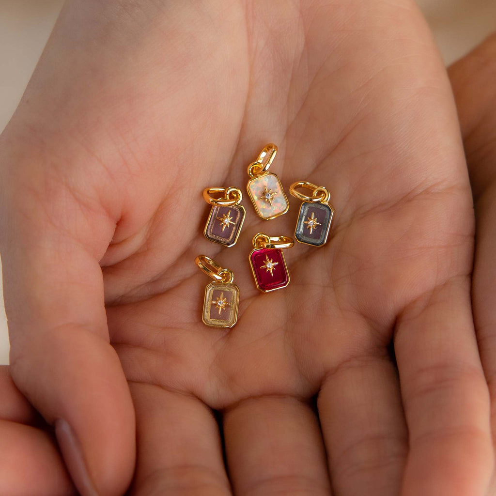 18K Gold-Plated Birthstone Crystal Necklace