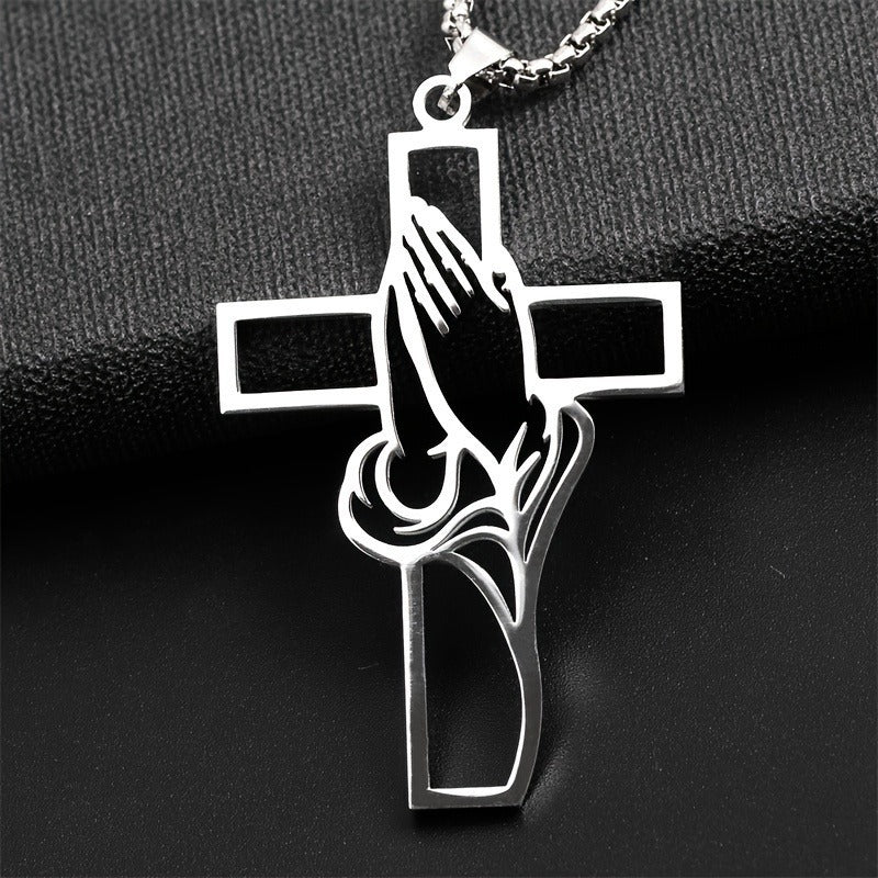 Praying Cross Necklace